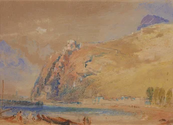 De Bastille in Grenoble vanuit de vallei van de Isère, ca. 1836