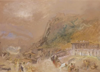 De Bastille in Grenoble, vanuit het dorp La Tronche, c.1836