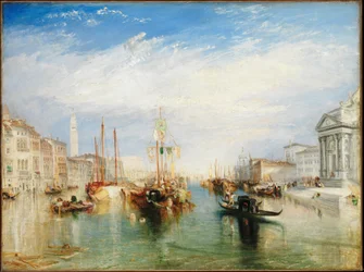 Venetië, vanaf de portiek van Madonna della Salute