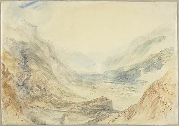 Uitzicht op de St. Gotthardpas, Zwitserland