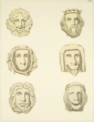 Gewelfstenen (bossen) in het plafond van Redcliffe Church
