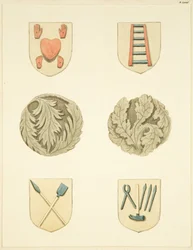 Gewelfstenen in het plafond van de Redcliffe Kerk