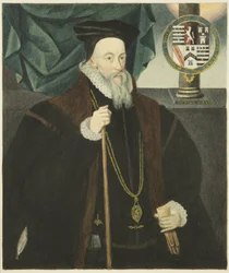 Portret in het stadhuis van Lord Burleigh