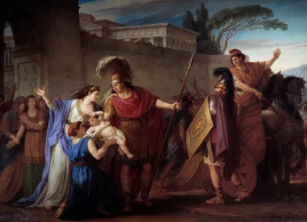 Hector en Andromache afscheid