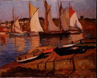 Jachten aan de kust