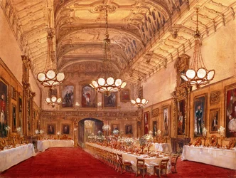 St Georges Hall, Windsor Castle, 1844