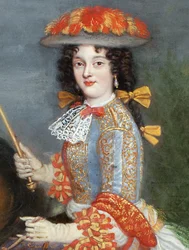 Parrocel - Marie Anne Mancini - kasteel Skokloster (bijgesneden-bewerkt)