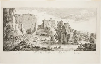 Veue de la Fontaine de Vaucluse