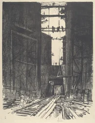 Onderaan Gatun Lock, 1912
