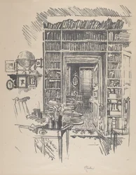 Bibliotheekkamer van dr. Wister