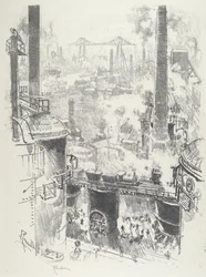 Vanaf de toppen van de ovens