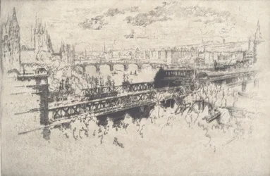 Londen over Charing Cross Bridge