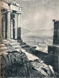 Tempel van Theseus vanaf de Akropolis