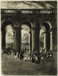 De Binnenplaats van het Paleis, Madrid