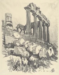 De Gevallen Kolom, Athene