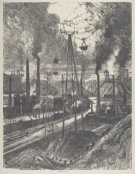 De reizigers, Charleroi, 1911