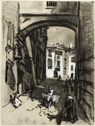 Toledo, straat van de boog