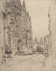 Torens van het bisschoppelijk paleis, Beauvais, 1907