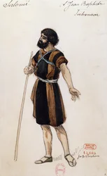 Giovanni Battista voor Salome, door Richard Strauss, uitgevoerd in de Opera Garnier in Parijs, 3 mei