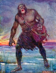 Grendel (kleurenlitho)