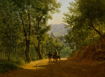 Italiaans landschap (weg bij Cava de