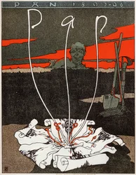 Pan, tijdschrift in art nouveau stijl, poster door Joseph Sattler