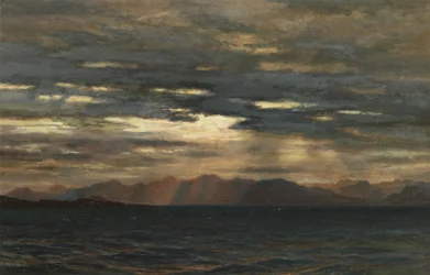 Zonsopgang boven de noordwestkust van Skye