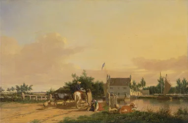 Buckenham Ferry, aan de rivier de Yare, Norfolk