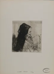 Zonder titel - Lezende oude vrouw