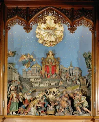Kribbe, gebruikt in de kloosterkerk tijdens kerstdiensten ...