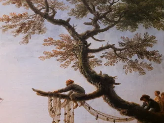 Uitzicht op een haven in de ochtend (Ochtend)


 (detail).
