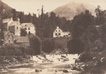 Dorp Gèdres, Route de Gavarnie, 1853