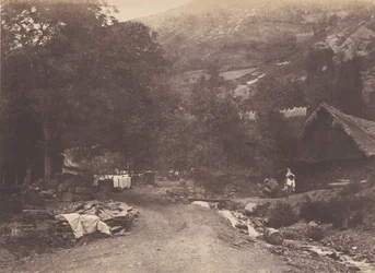 Dorp Montaubant gezien vanaf Luchon, 1853