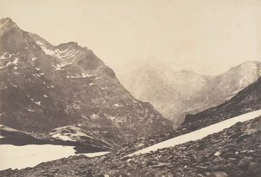 Vue de la partie de la Maladetta et des montagnes du haut du port de Vénasque, 1853