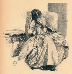 Een mijmering, ca. 1900