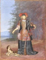 Portret van Elizabeth Charlotte, Prinses Palatine 1652-1722, Hertogin van Orléans, ca. 1671