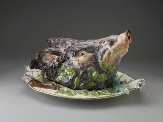 Everzwijnkop Terrine, Chelsea Porcelain Factory