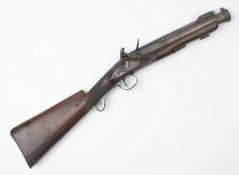 Donderbus met veer bajonet uitgegeven aan Ierse Vrijwilligers, ca. 1815