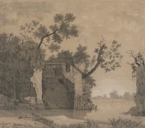 Landschap met ruïnes