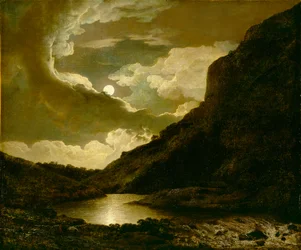 Matlock Tor bij maanlicht, c.1778