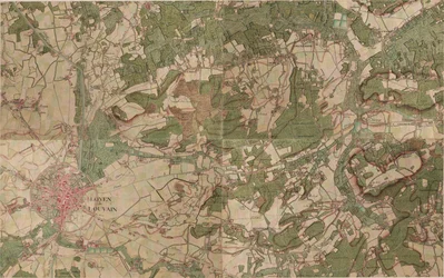 Kaart van Loven ou Louvain - Leuven