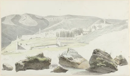 Landschap en stadsgezicht bij Tivoli