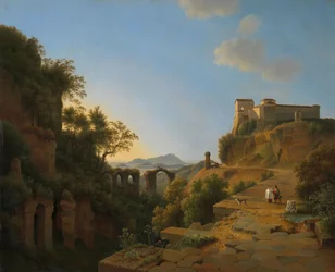 De Golf van Napels met het eiland Ischia in de verte