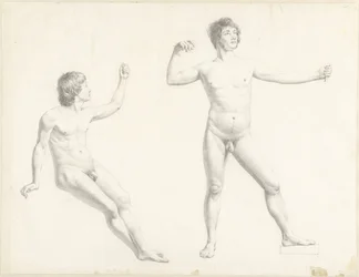 Twee mannelijke naaktstudies