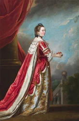 Portret van Elizabeth Percy, hertogin van Northumberland (olieverf op doek)