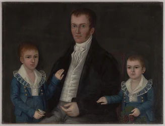 John Jacob Anderson en zonen, John en Edward, ca. 1812-15 (olieverf op doek)