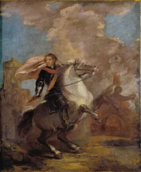 Een officier te paard