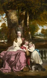 Lady Elizabeth Delme en haar Kinderen