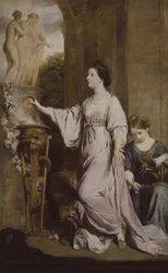 Lady Sarah Bunbury offert aan de Gratiën, 1763-65