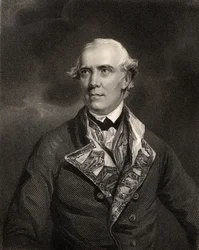 Schout-bij-nacht Samuel Barrington, gegraveerd door H.T. Ryall, uit 